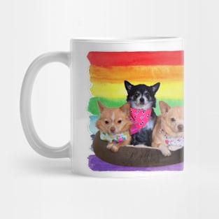 Rainbow Paint Chihuahua Mug